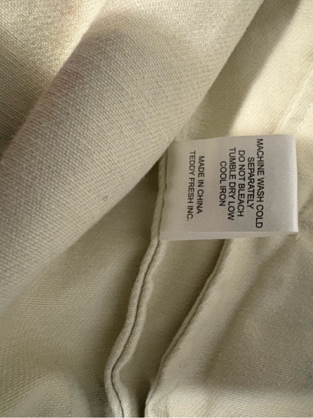 Teddy Fresh Script Jacket - Cream with Multicolor Signatures XL- NEW/NEVER WORN - Picture 10 of 10